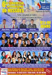 6 Congresso Internacional de Misses - A.M.E Luz das Naes
